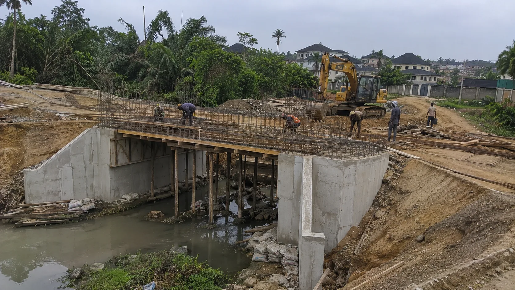 Reinforced concrete bridge and culvert structural works