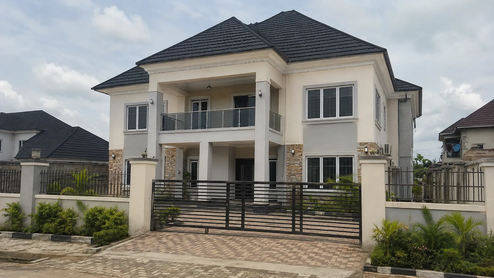 Completed two-storey residence