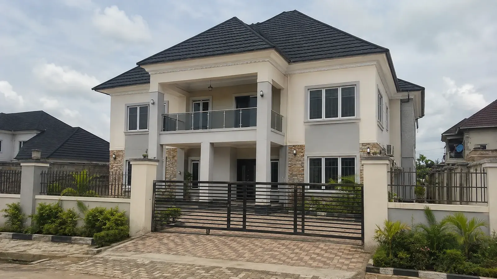 Completed two-storey residence